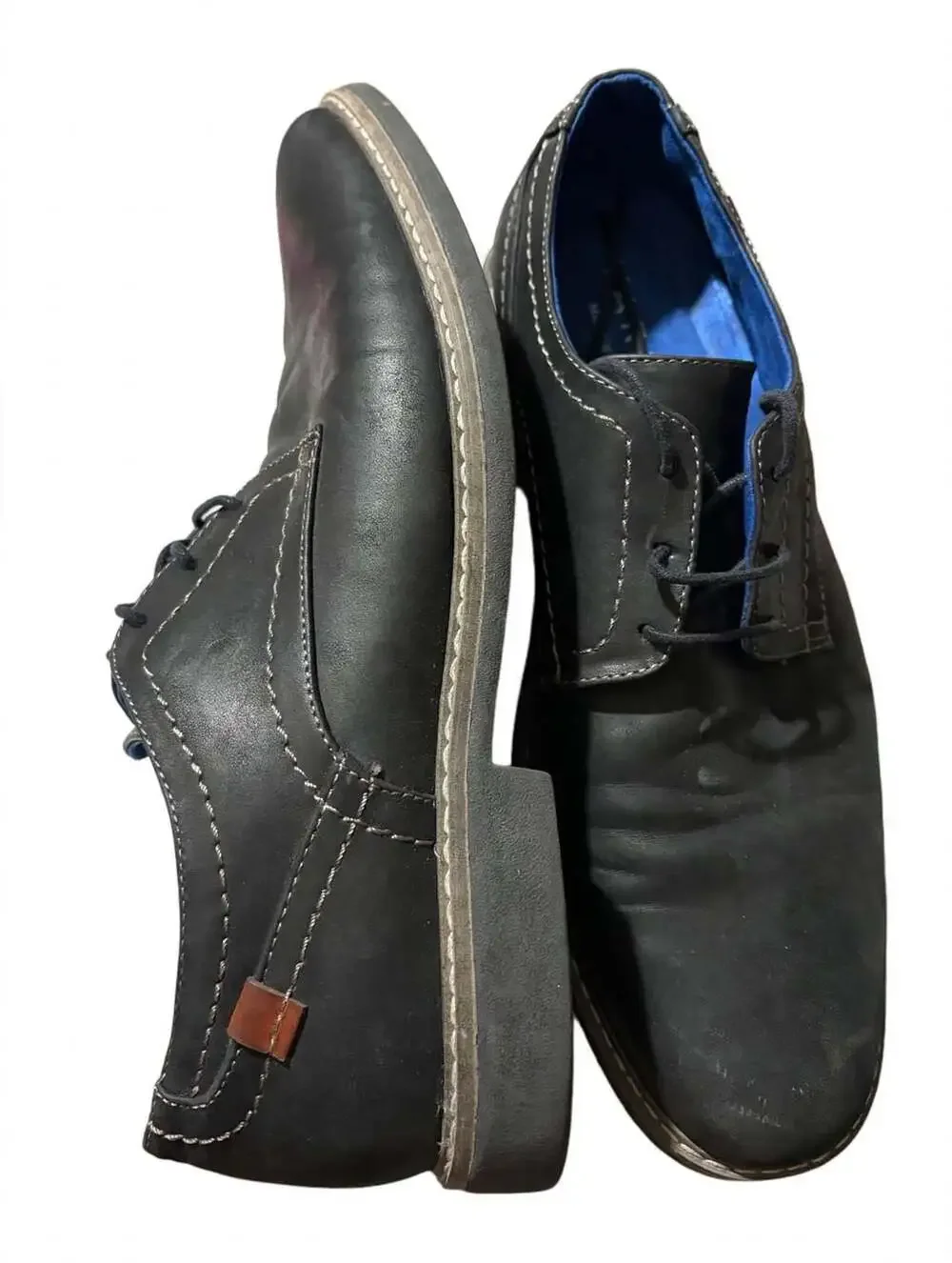 Varese William Black Memory Foam Men's Dress Shoes Size 10M